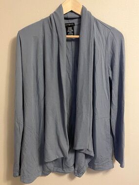 Max & Mia - Slate Blue Open Front Cardigan Jacket With Pockets - Size S